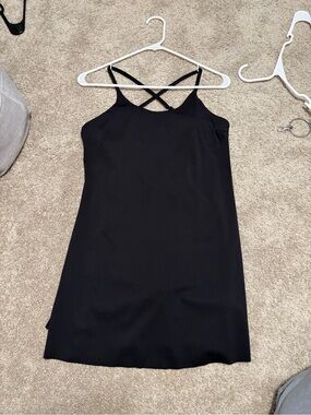 Black Strappy Workoit Dress - Women's Dress